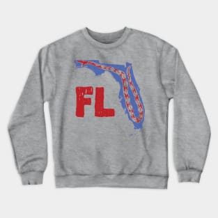 Distressed Florida Gadsden Snake Crewneck Sweatshirt